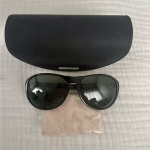 Bulgari Black Aviator-Style Men’s Sunglasses with Case